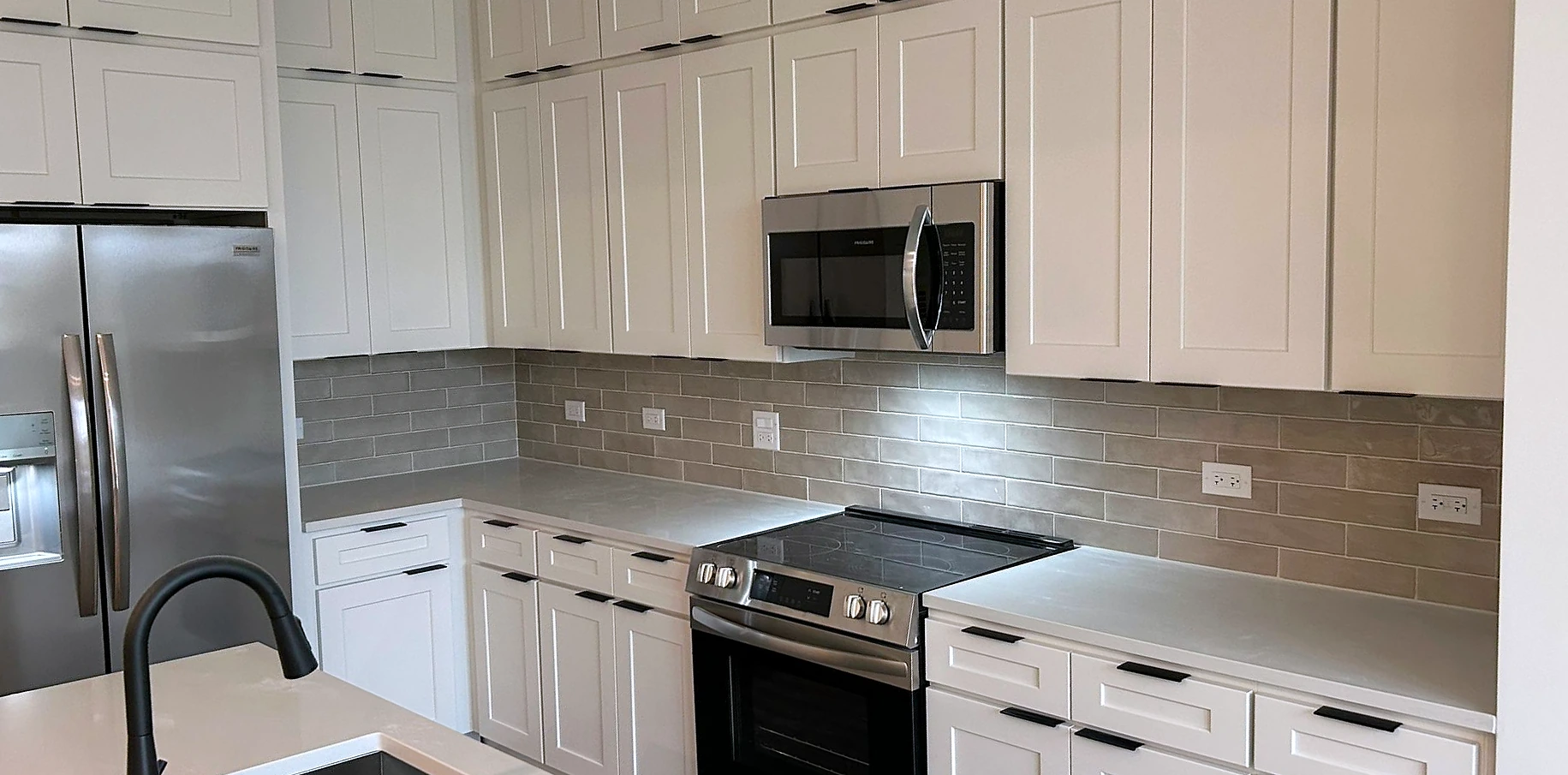 Cabinet installation in a Ballantyne kitchen